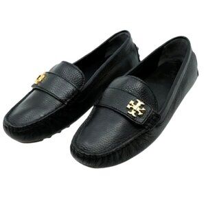 TORY BURCH~Kira Driver~MINI TUMBLED LEATHER WOMENS MOCCASIN SHOES SZ 7.5